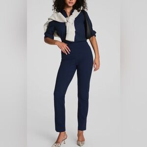 Spanx Ponte Slim Straight Pant Medium in Navy